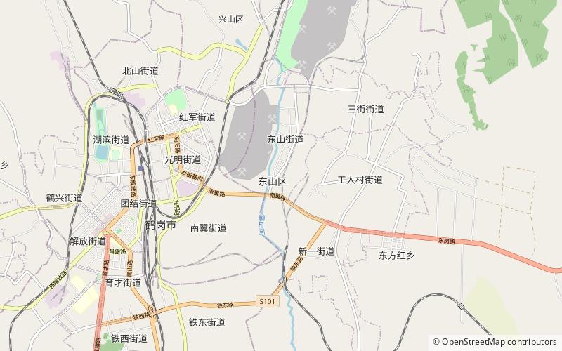 dongshan district hegang location map