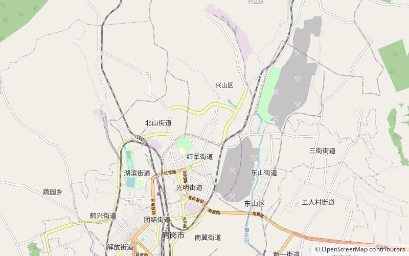 xingshan district hegang location map