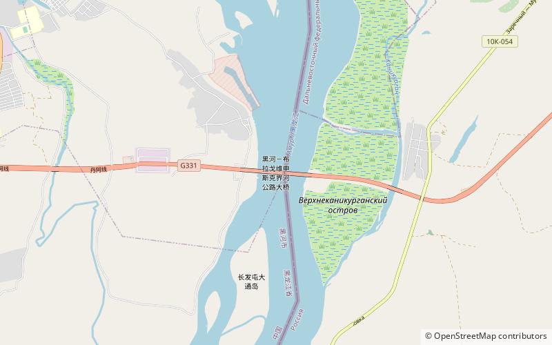 blagoveshchensk heihe bridge location map