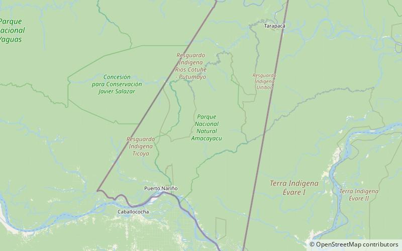 Amacayacu National Park location map