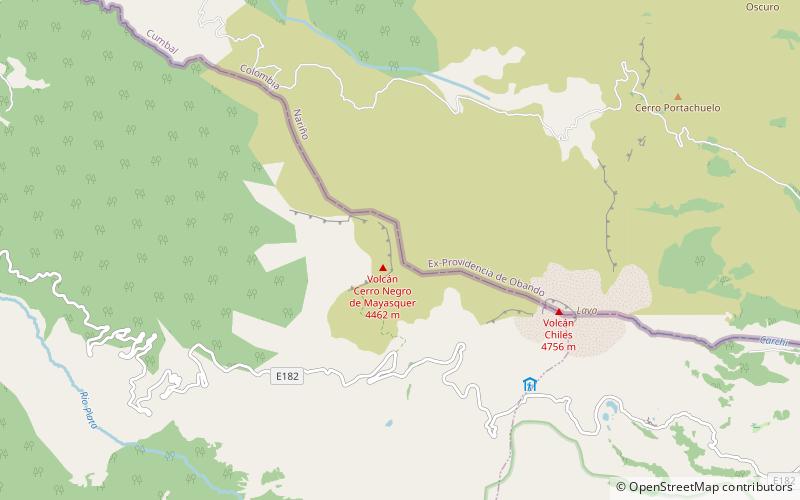 cerro negro de mayasquer location map
