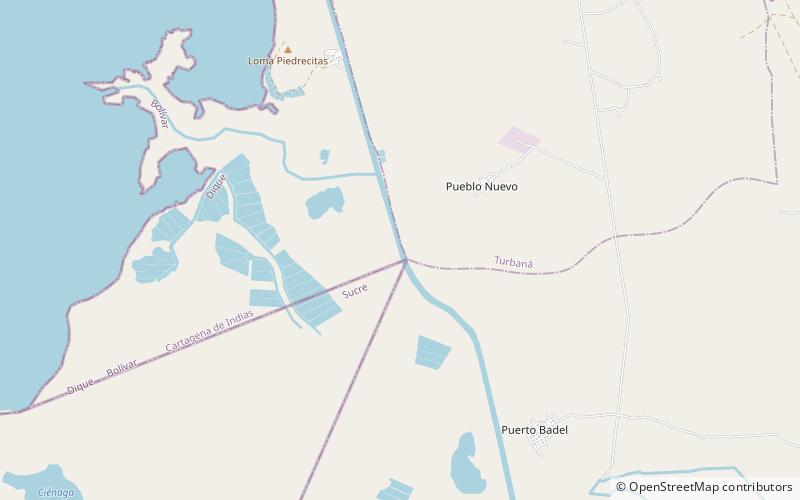 Canal del Dique location map