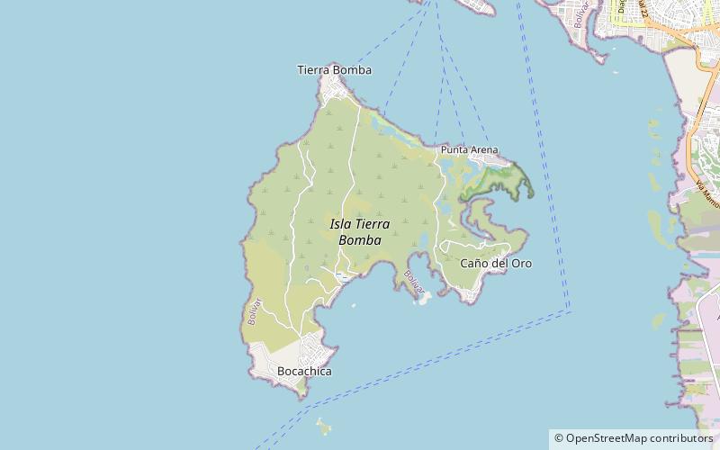 Isla Tierra Bomba location map