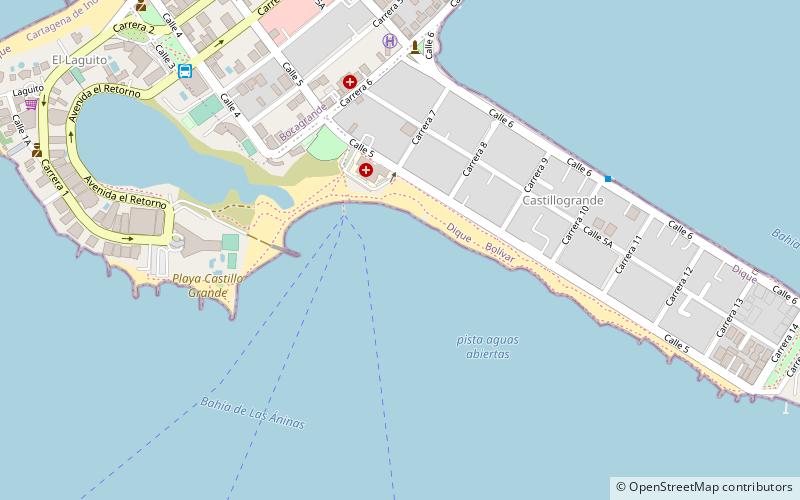 playa castillo grande cartagena location map