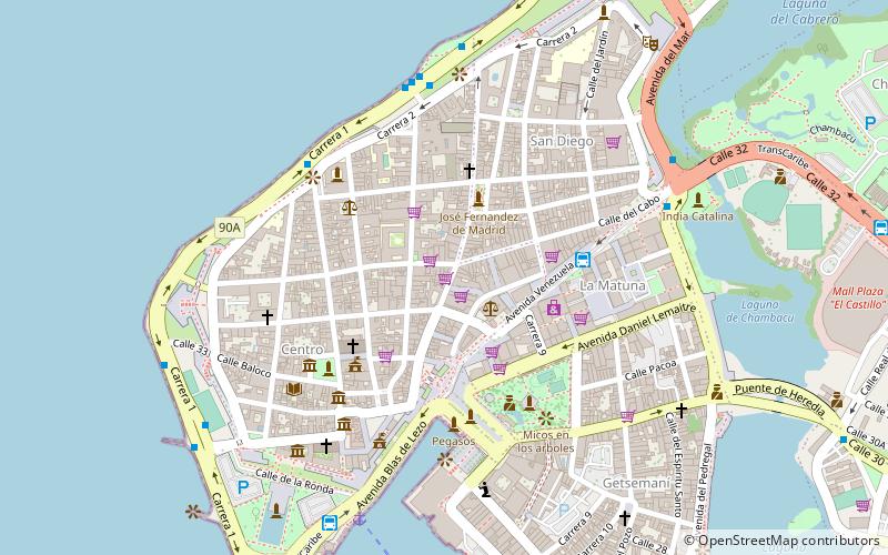ciudad amurallada cartagena location map