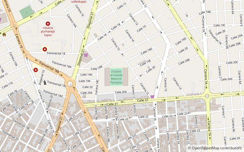 Estadio Armando Maestre Pavajeau location map