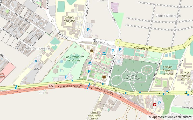Universidad del Norte location map