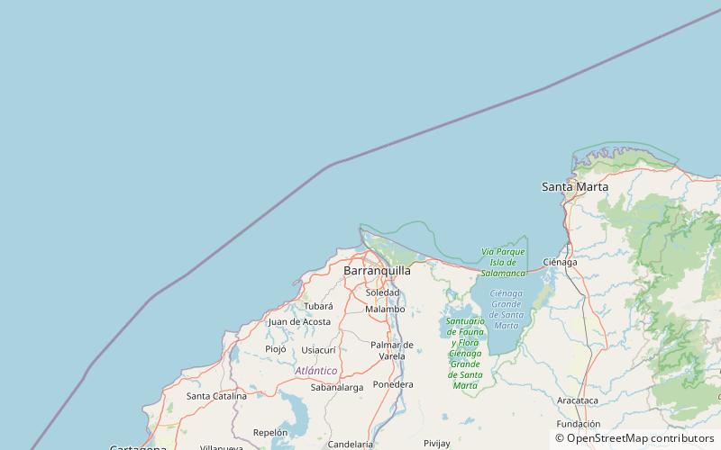 Bocas de Ceniza location map