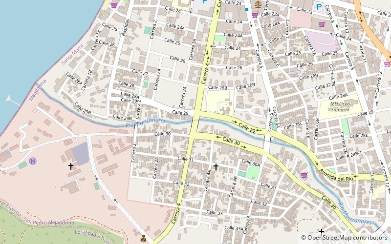 avenida hernandez pardo santa marta location map