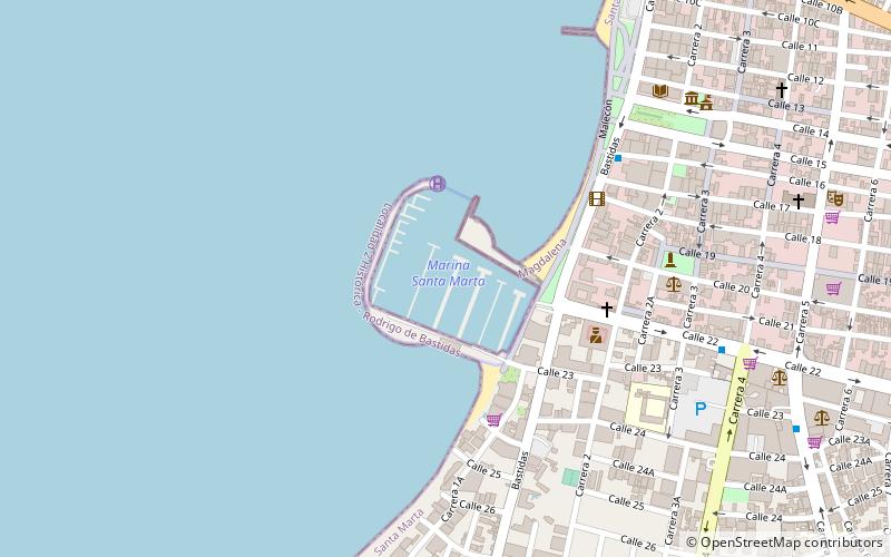 marina santa marta location map