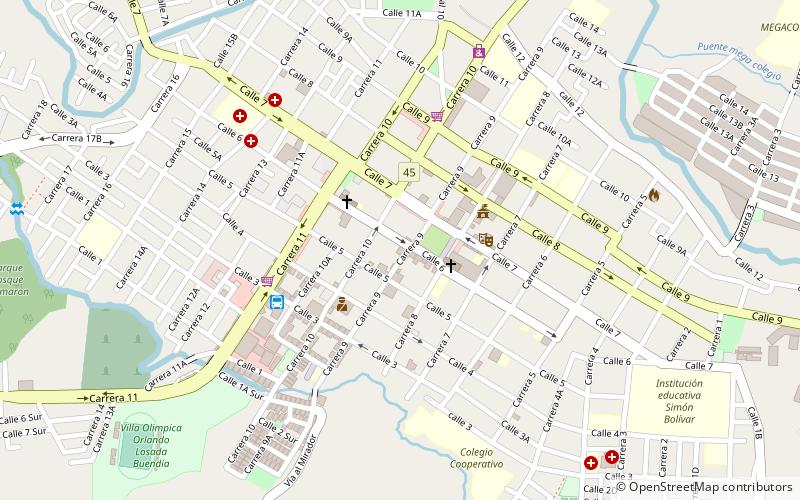 Garzón location map