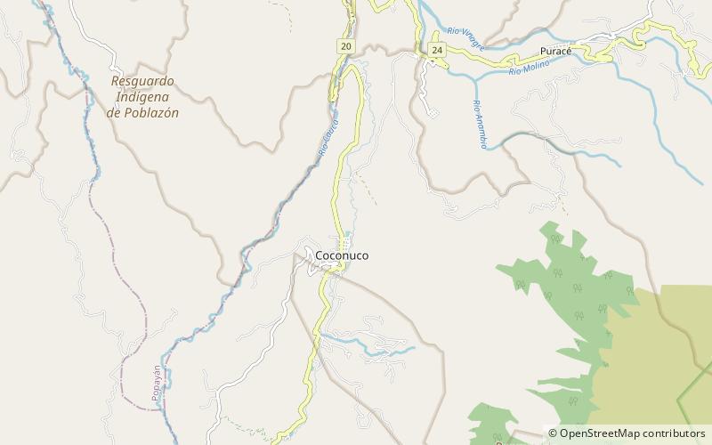 Puracé-Coconuco location map