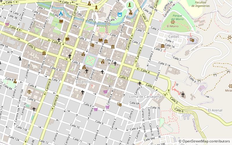 Universidad del Cauca location map
