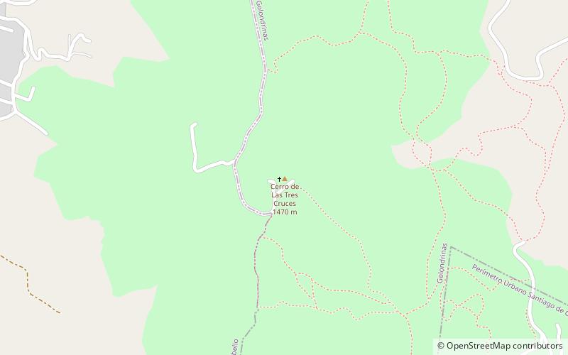 Cerro de las Tres Cruces location map