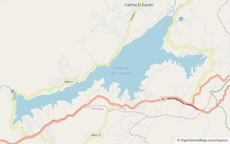 Calima Lake location map
