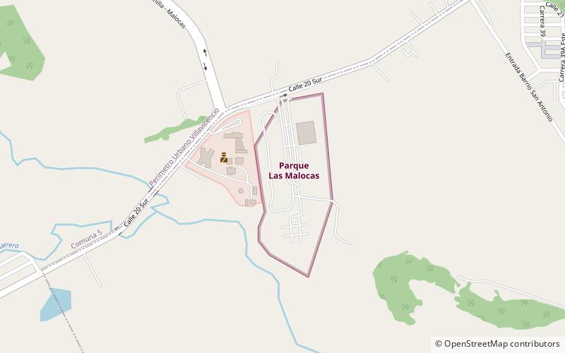 parque las malocas villavicencio location map