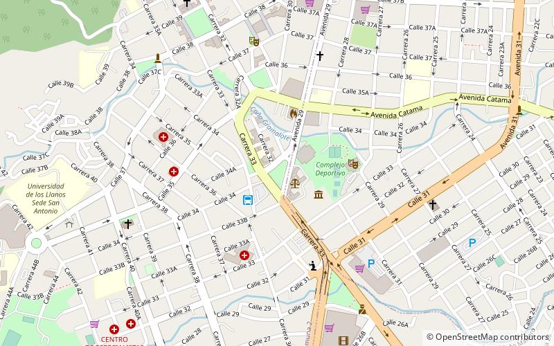 plaza de banderas villavicencio location map