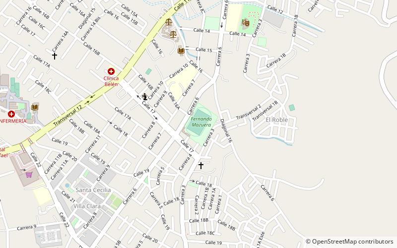 estadio fernando mazuera location map