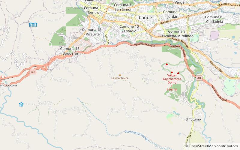 La Martinica location map