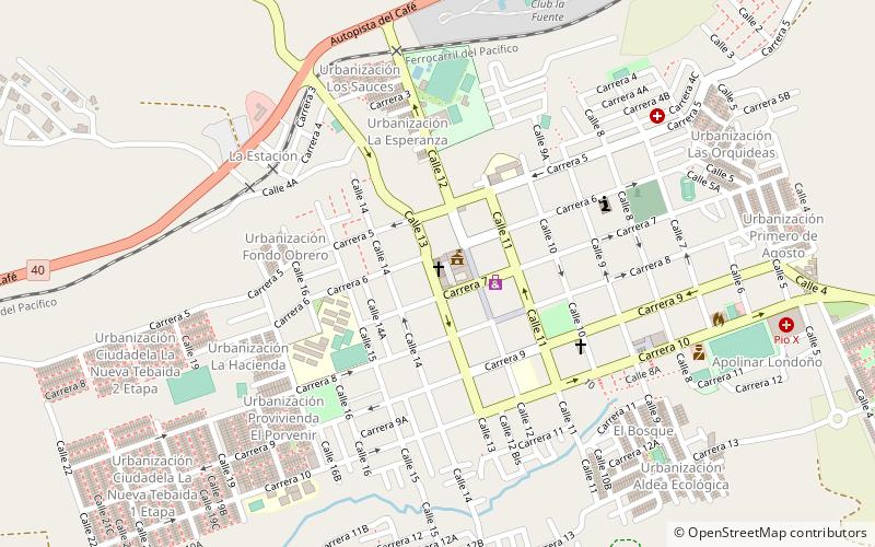 La Tebaida location map