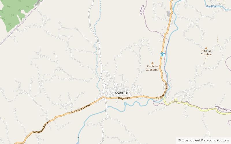 Tocaima location map