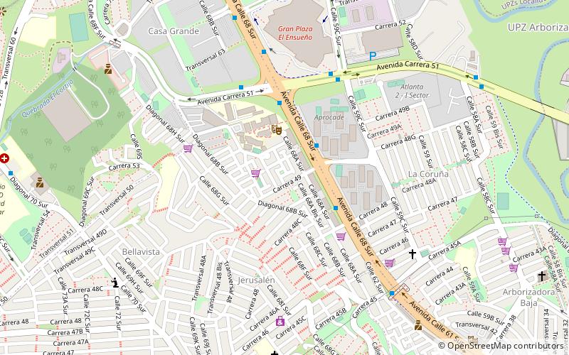 University City of Bogotá location map