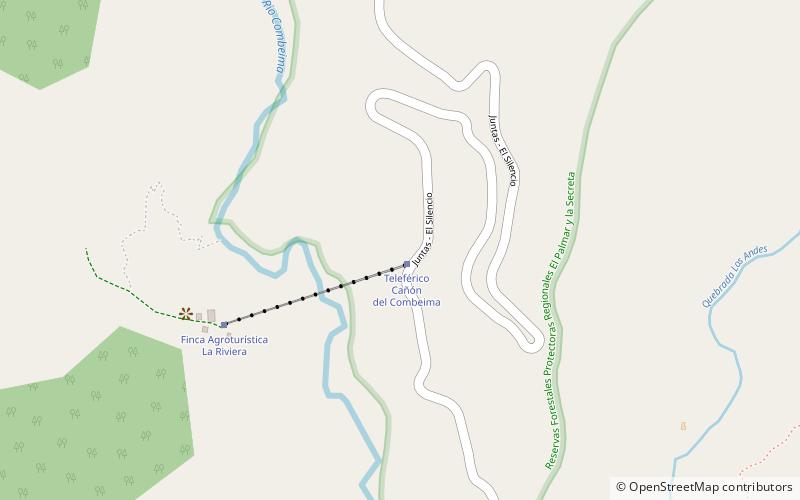 Cable Car Combeima River Canyon location map