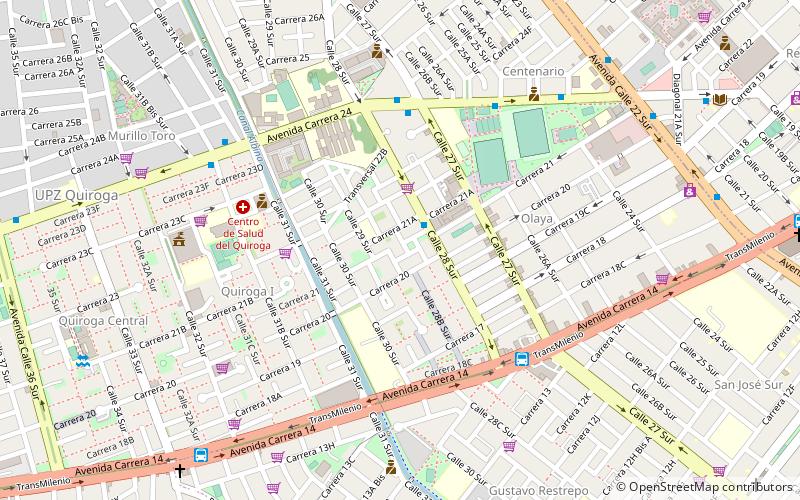 quiroga bogota location map