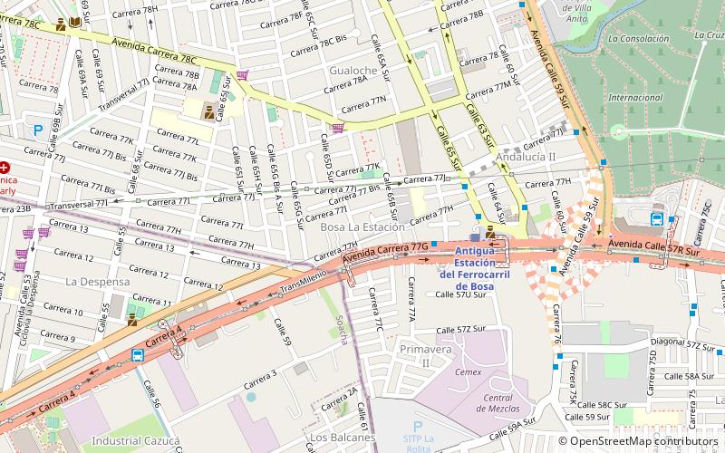 Estacion Bosa location map
