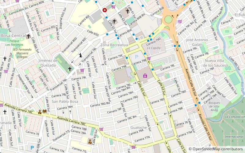 centro comercial gran plaza bosa bogota location map
