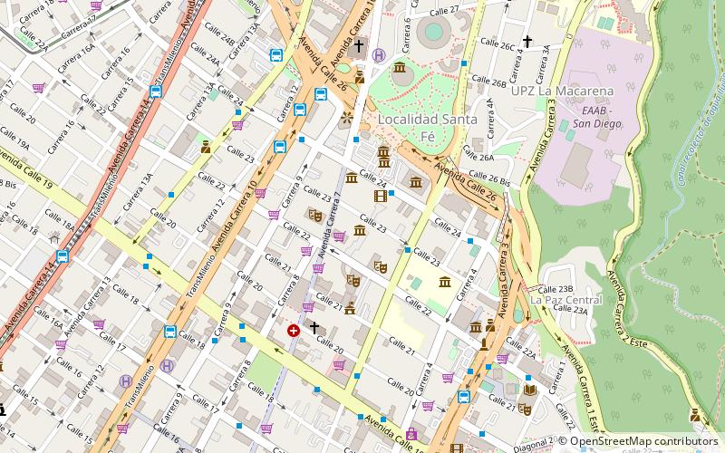 downtown majestic bogota location map