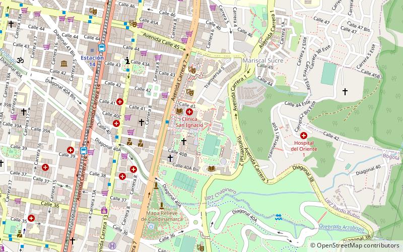 papstliche universitat xaveriana bogota location map