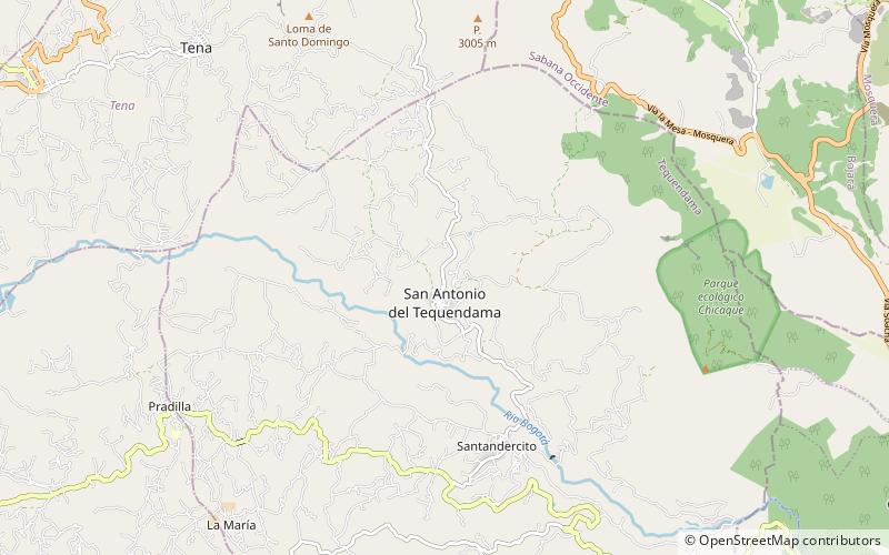 San Antonio del Tequendama location map