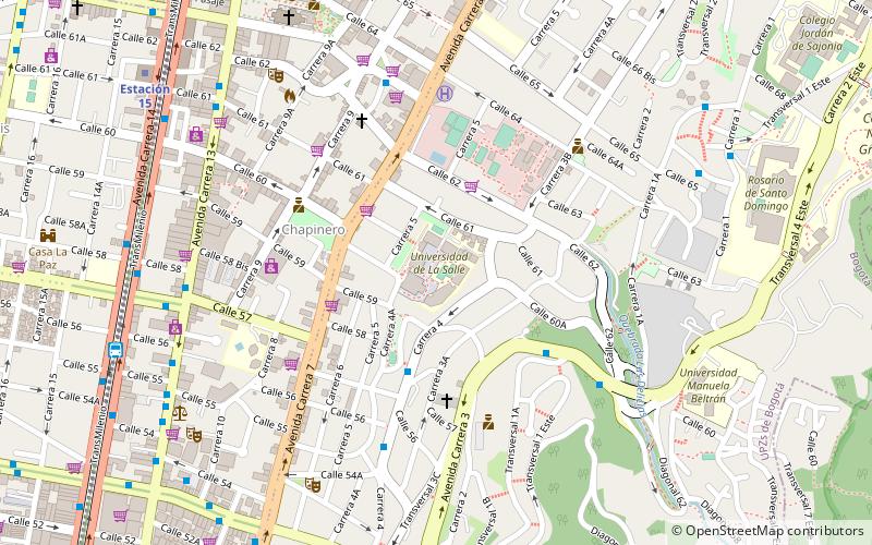 la salle university bogota location map