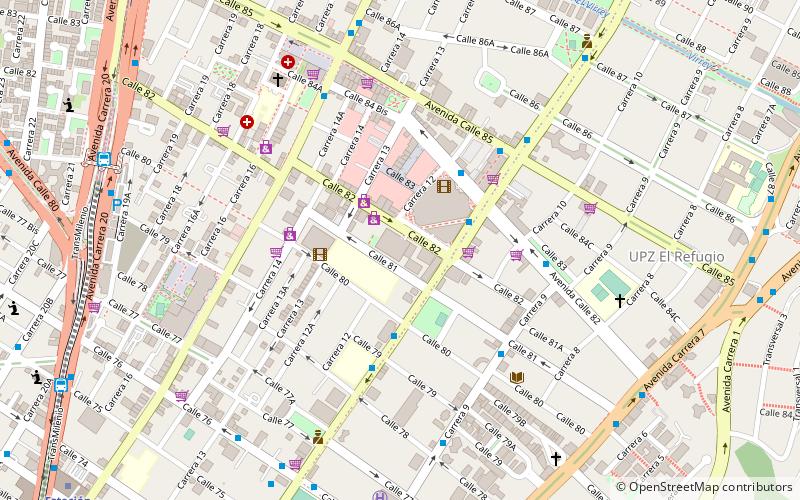 centrol comercial el retiro bogota location map
