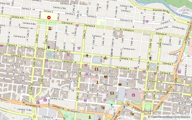 plaza de bolivar pereira location map