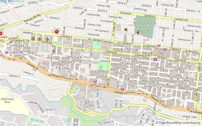 gimnasio callejero pereira location map