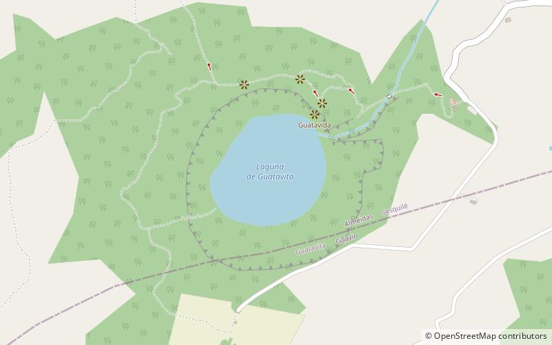 Lake Guatavita location map