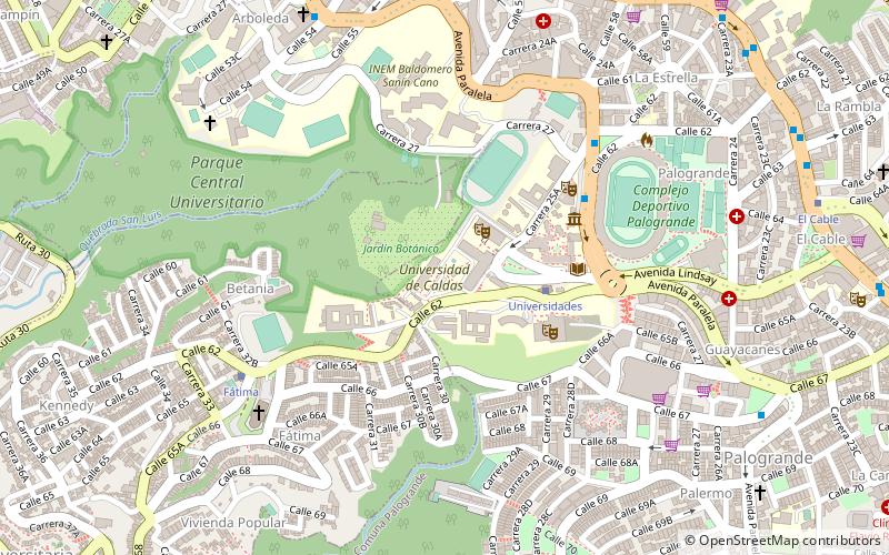 Universidad de Caldas location map