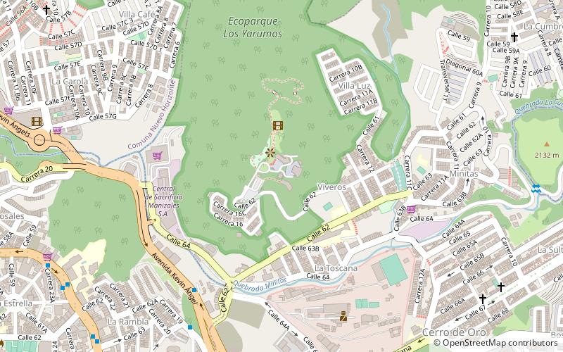 Ecoparque Los Yarumos location map