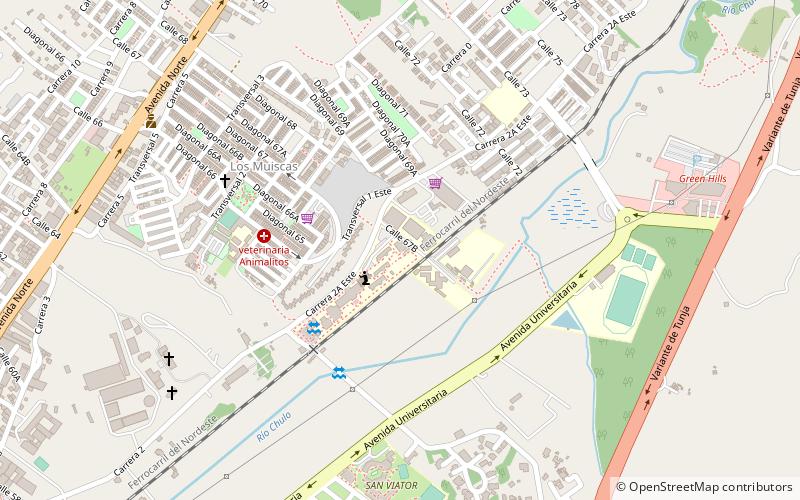 universidad de boyaca tunja location map