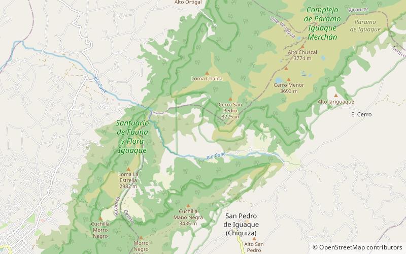 Paramo Iguaque location map