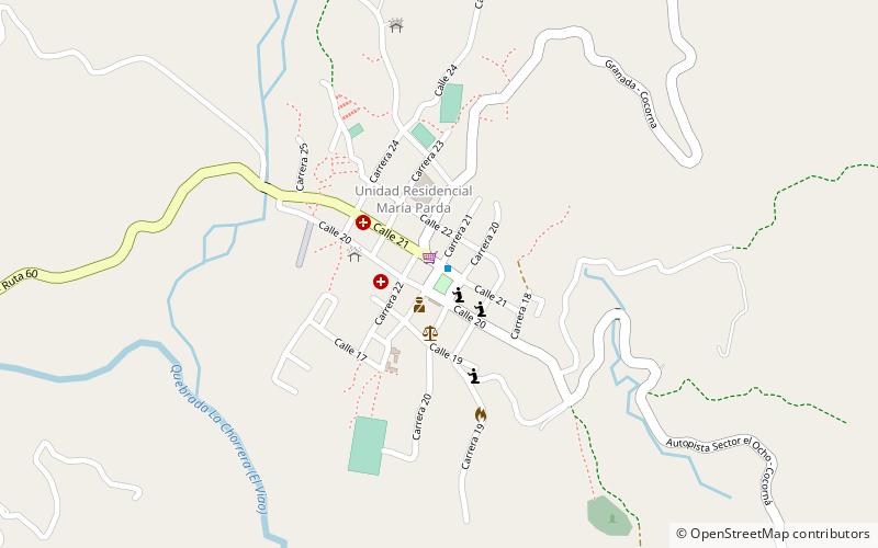 Cocorná location map