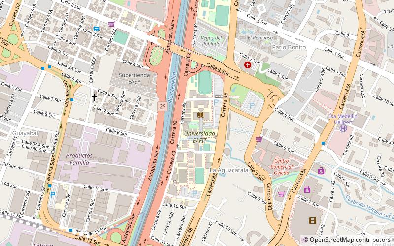 EAFIT University location map