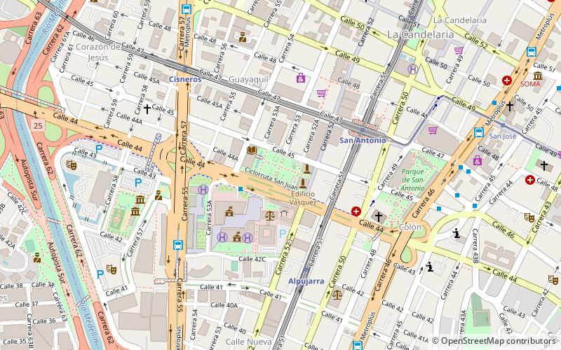 Plaza Cisneros location map