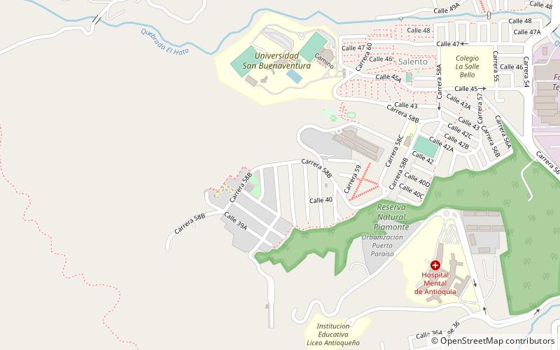 Bello location map