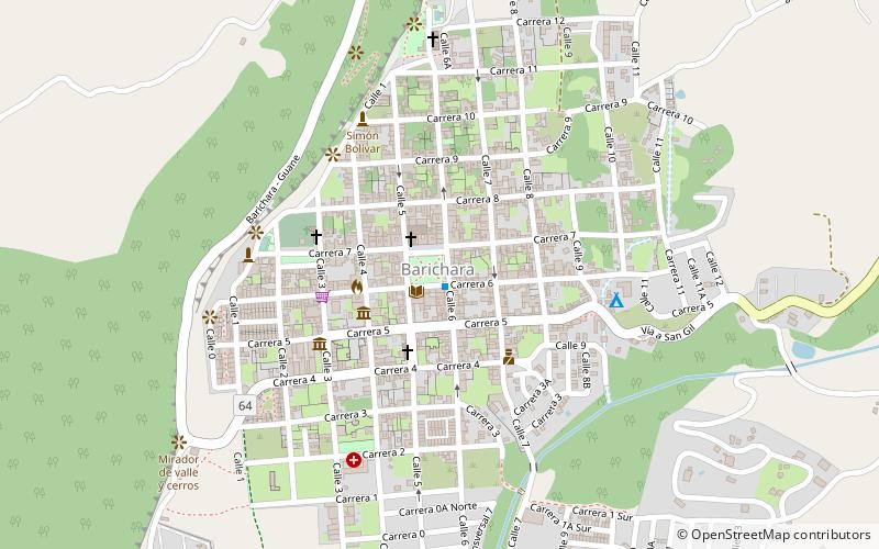 Barichara location map