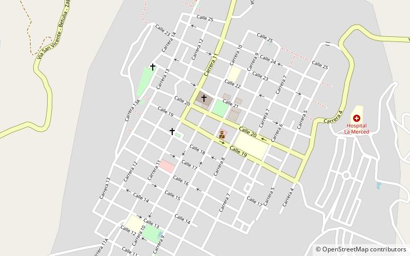 Zapatoca location map