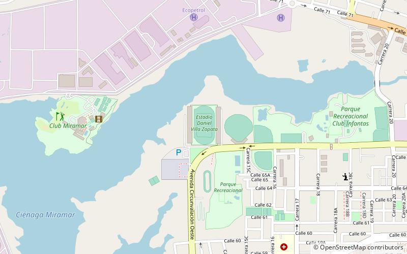 estadio daniel villa zapata location map