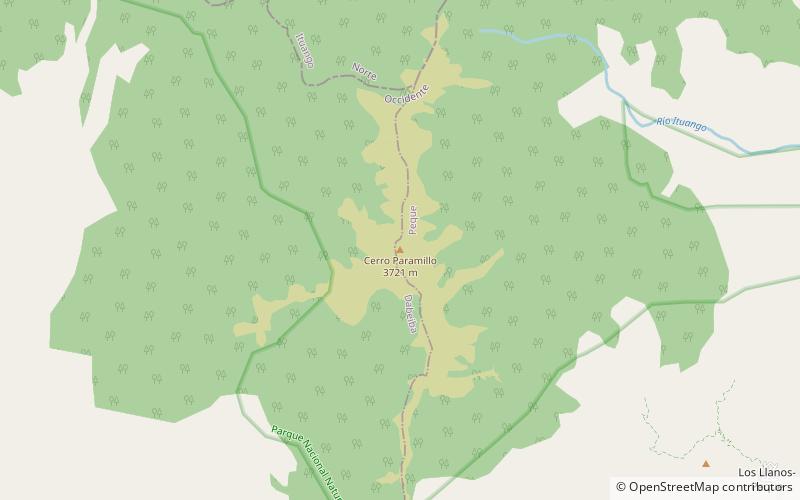 Paramillo Massif location map